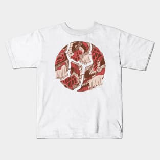 Pink Tan Circle of Connection Kids T-Shirt